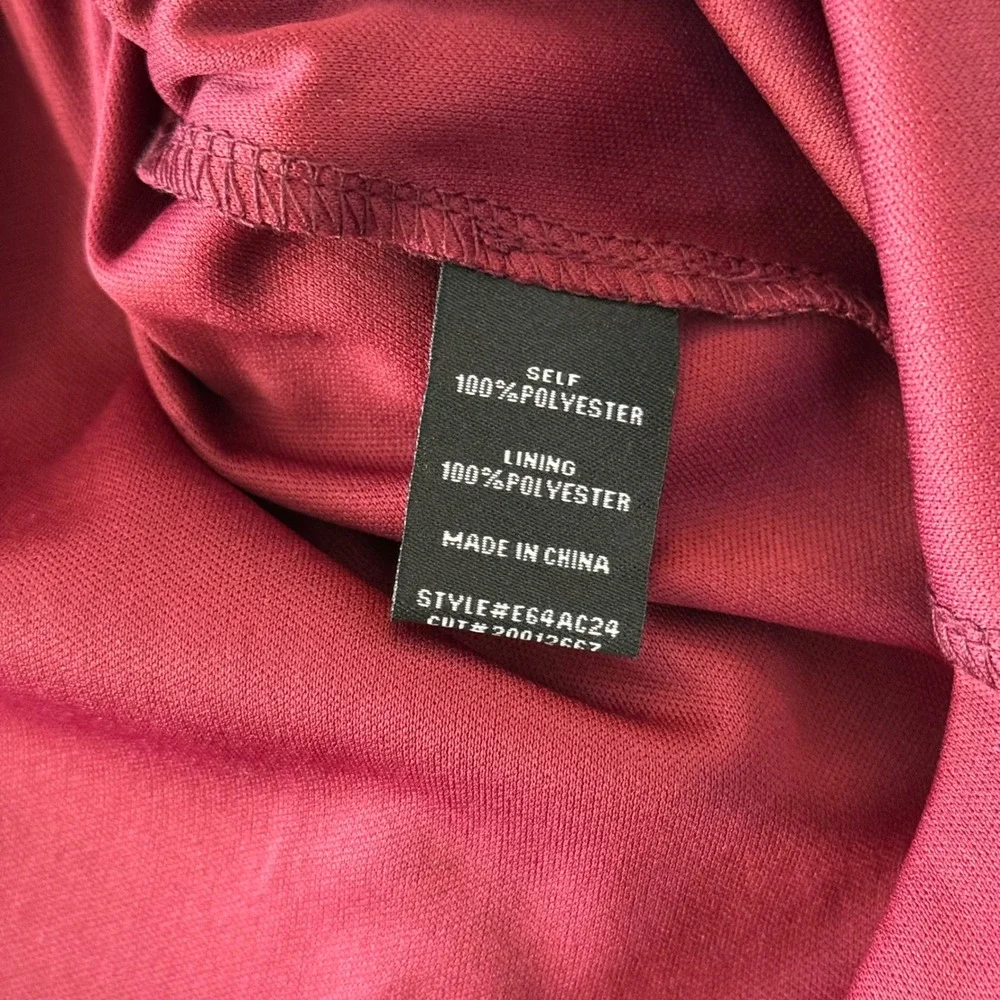 B. Darlin Burgundy Floral Burnout Smocked Tiered Mini Dress Womens 3/4 NWT - Picture 7 of 7